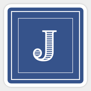 J Monogram Sticker